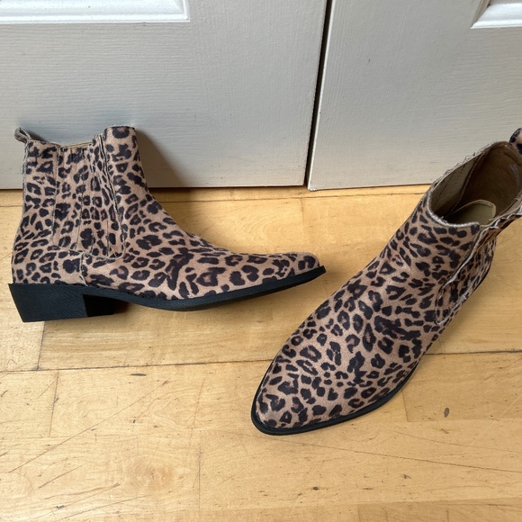Leopard print ankle boots - Picture 1 of 2